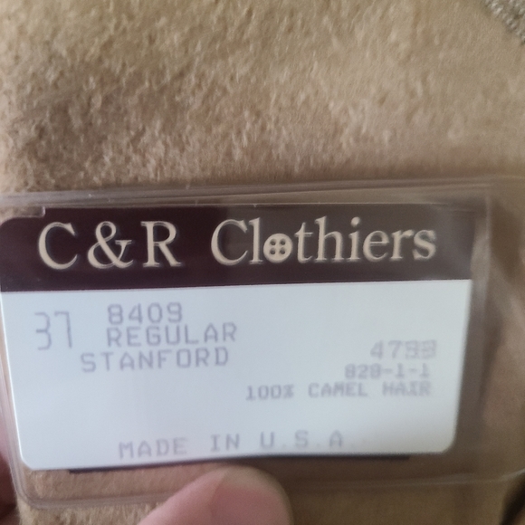 Mens C&R Clothiers 100% Camel Hair Jacket 37 Regular - Picture 5 of 5